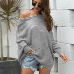 Plus Size Loose Hollow Knitwear Sweater