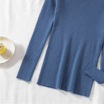 Zayenna Slim Fit Half Turtleneck Knit Top