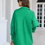 Nadorine Long Sleeve Blouse Button Up Oversized Shirt for Women Casual Loose Business Casual 2026 | Under