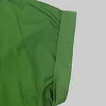Loose Short Sleeves Pleated Pockets Solid Color Split-Joint V-Neck Maxi Dresses
