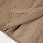 Elegant Loose Dots Puff Sleeves Shirt