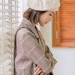 Personality Striped&Plaid Beret Hat