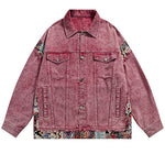 Vintage Patchwork Loose Pocket Denim Jacket