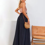 Wide Leg Flowy Pants Summer Boho Elastic Waist Drawstring Palazzo Trousers