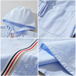 Weston Striped Cotton Hoodie