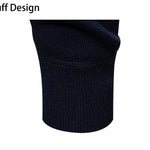 KZZ Men's Quarter Zip Sweater Slim Fit Lightweight High Neck Pullover Casual Sweater