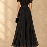 Elia | Gathered Waist Keyhole Maxi Dress