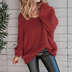 NIVA��� - Casual Long Sleeve Round Neck Sweater