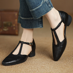 Vivian | Leather Mary Janes
