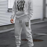 KZZ Casual hoodie and sweatpants set - fleece lining