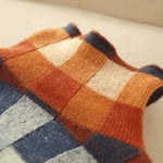 Leonor | Cashmere patchwork turtleneck