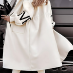 Amelia | Chic Hooded Coat with Knit Details