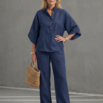 Amity | Button Front Relaxed Tunic Trouser Set