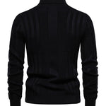 KZZ Men's Solid Turtleneck Sweater,Men's Knitwear for Daily Wear