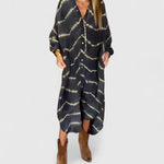 Felicity | Elegant Boho Striped Maxi Dress
