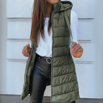 María Eugenia | Sleek Hooded Puffer Vest