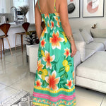 2 Pieces Outfit Adjustable Spaghetti Straps Twist Front Shirred Back High Slit Hem Longline Top and Elastic Waist Tie Front Shorts Set Casual Floral Print Vacation Set