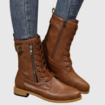 Yamel | Comfortable Side-Zip Leather Boots