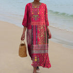 Sylvia | Flowy Ethnic Dress
