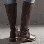 Tatiana | CLASSIC BUCKLE KNEE-HIGH BOOTS FOR WOMEN