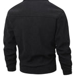 KZZ Men's Corduroy Jacket - Autumn/Winter Warm Collar Casual Coat