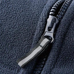 KZZ Men's Heavyweight Double Sided Fleece Jacket with Full Zip Closure & Hood Thick Winter Warm Coat