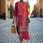 Sylvia | Flowy Ethnic Dress