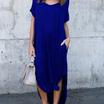Floral Puff Sleeve Dress Elastic Waist Open Back Casual Dresses Side Split Midi Flowy Dresses