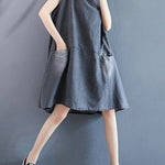 Original Split-Joint With Pocket Denim Dress