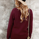 Sexy Hollow V Neck Long Sleeve Sweater