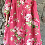 Mathilde | Artistic Floral Maxi Dress-
