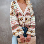 Loose Casual V-neck Cardigan Sweater Jacket