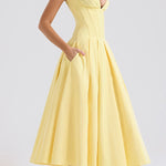 Milady strapless Midi Dress