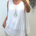 Penelope Necklace Lined Vest Top