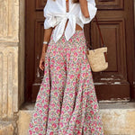 Plan for Paradise Floral Smocked Waist Maxi Dress