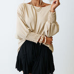 Zeagoo Zeagoo 3/4 Ruched Sleeves Shirt Loose Pullover Top for Women Casual Work Office Loose Fit 2026 | Under $40