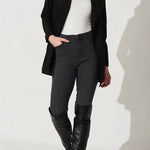 Solid color suit cardigan large lapel suede long-sleeved jacket