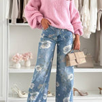 PASTEL FLOWERS jeans