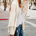 Knitted Casual Knitted Solid Cotton Winter Cardigan