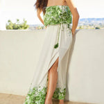 Kesenia Satin Strapless Maxi Dress