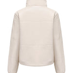 Faux Fur High Collar Cropped Down Jacket
