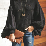 Plus Size Loose Hollow Knitwear Sweater