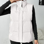 Nadorine Women Puffer Vest Winter Warm Zip Up Padded Outerwear