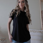 Nadorine T-Shirt Short Sleeve Tops Casual Crew Neck Blouse (DE Only)