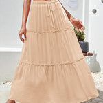 Zeagoo Womens Casual Maxi Skirts High Waist Boho Skirts