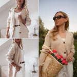 Nadorine Women's Long Knitted Cardigan (DE Only)