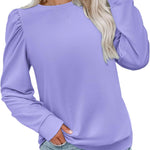 Nadorine Tunic Tops for Women Casual Crew Neck Pullover
