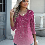 Zeagoo Womens 3/4 Length Sleeve Tunic Tops