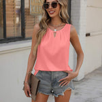 Nadorine Tank Tops Loose Fit Basic Shirts