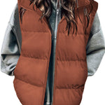 Stylish Warm Zip Up Puffer Vest (US Only)